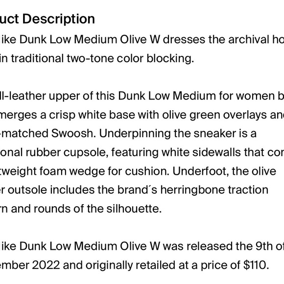 Nike Dunk Low Medium Olive Various Sizes - Picture 8 of 8